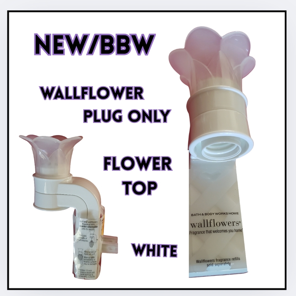 🔥White Flower Top Wallflower Plug ONLY / NEW / BBW